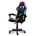 Scaun gaming Trust GXT 704 Roniq RGB, 5 roti, gas lift clasa 3, ajustabil pe inaltime, material PU leather, greutate maxima suportat 110 kg, negru