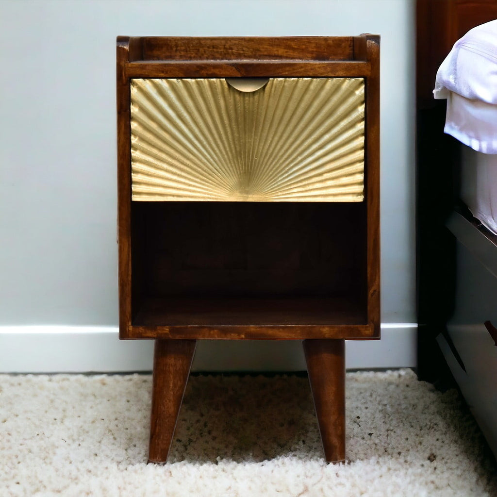 Noptieră Manila Gold cu 1 sertar mini