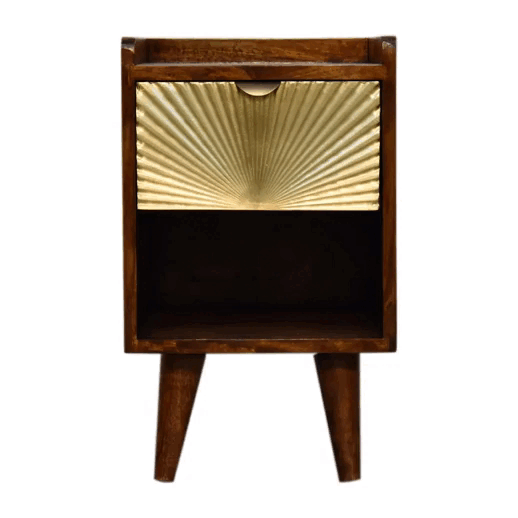Noptieră Manila Gold cu 1 sertar mini
