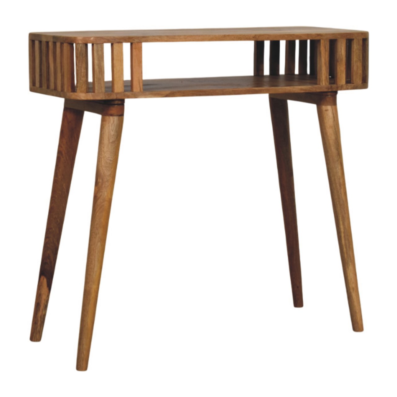 Consolă cu lamele finisaj stejar