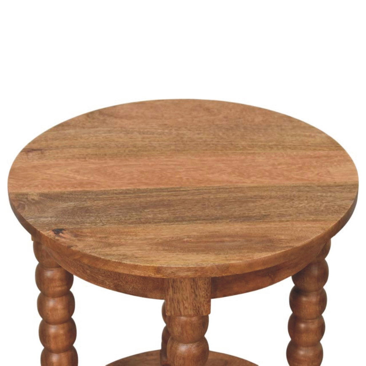 Măsuță laterală Barley Twist cu margini rotunjite