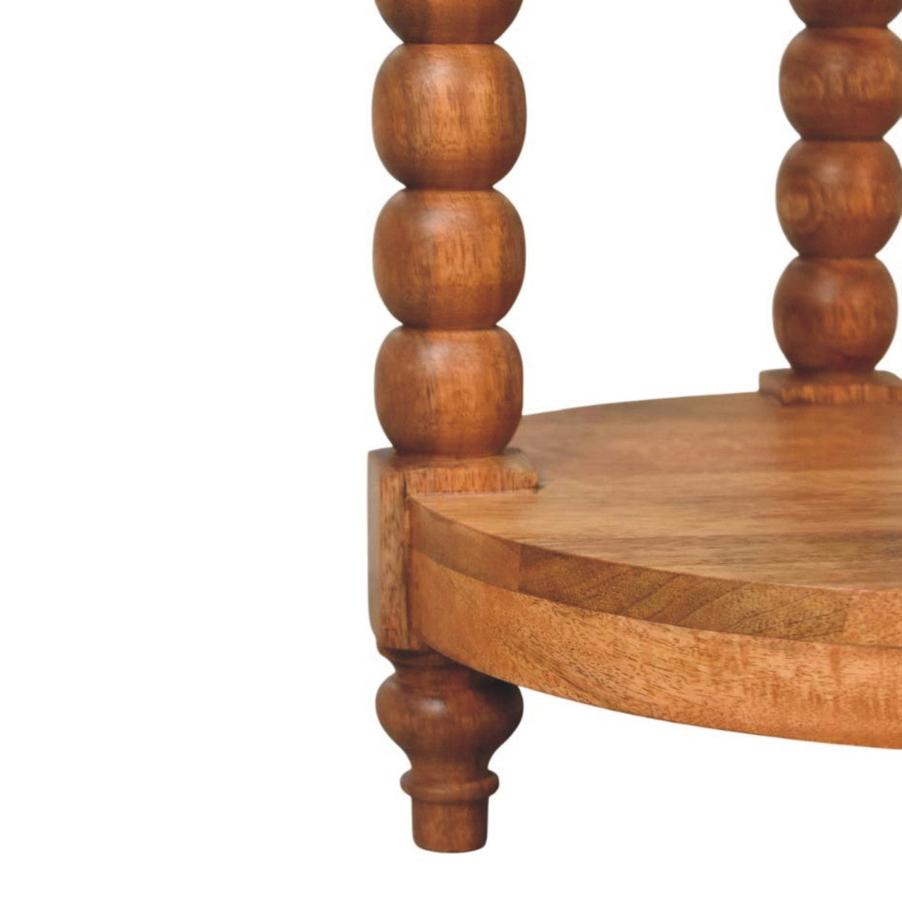 Măsuță laterală Barley Twist cu margini rotunjite