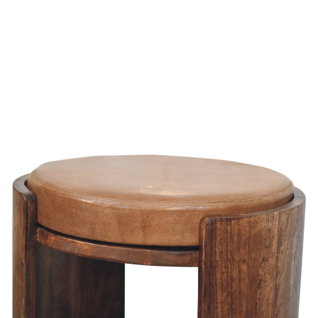 Taburet Savoy din piele