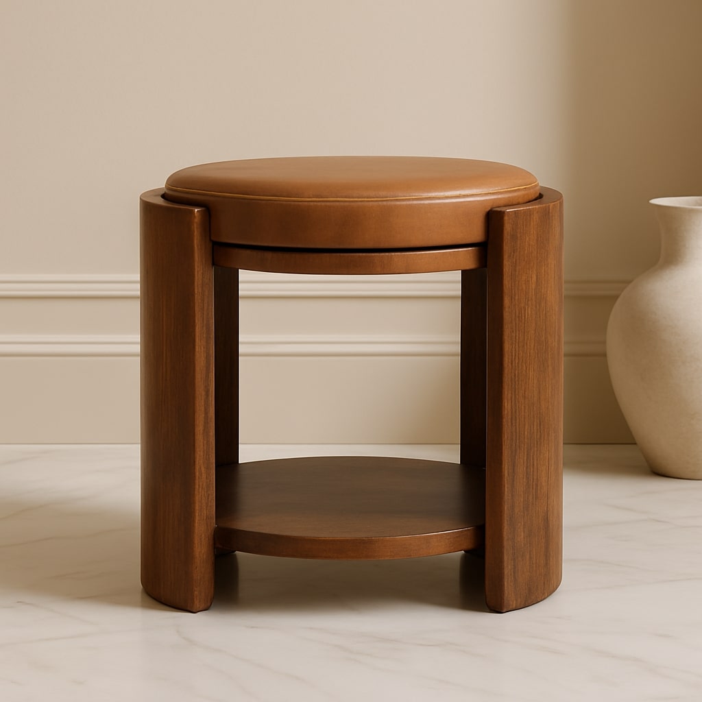 Taburet Savoy din piele