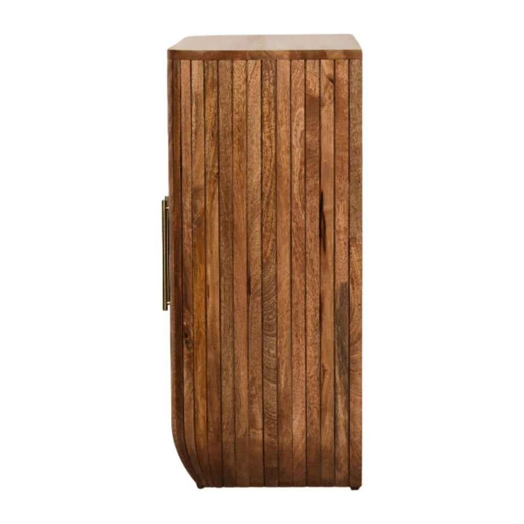 Dulap cu front striat curbat