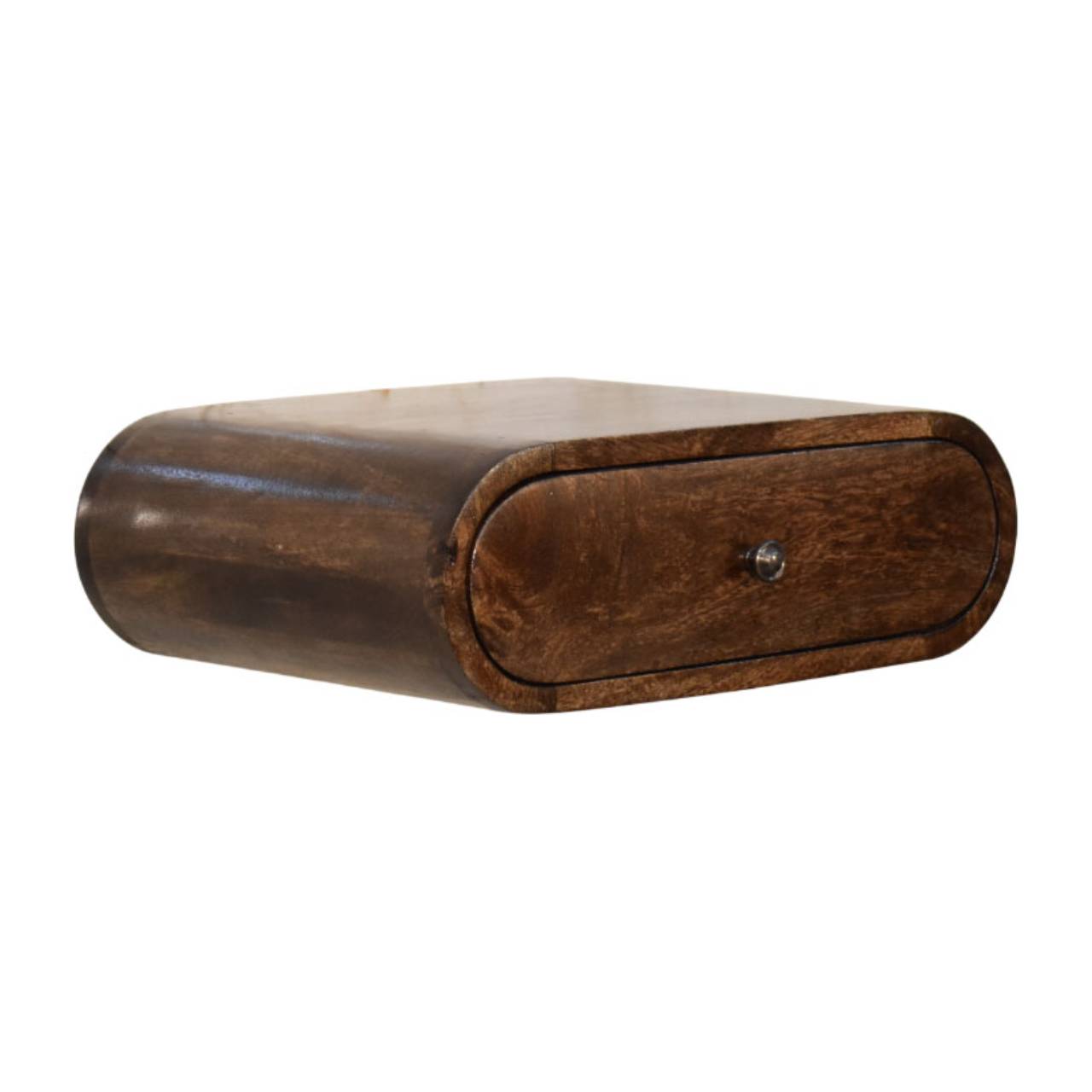 Noptieră suspendată cu margini rotunjite clasică finisaj gri