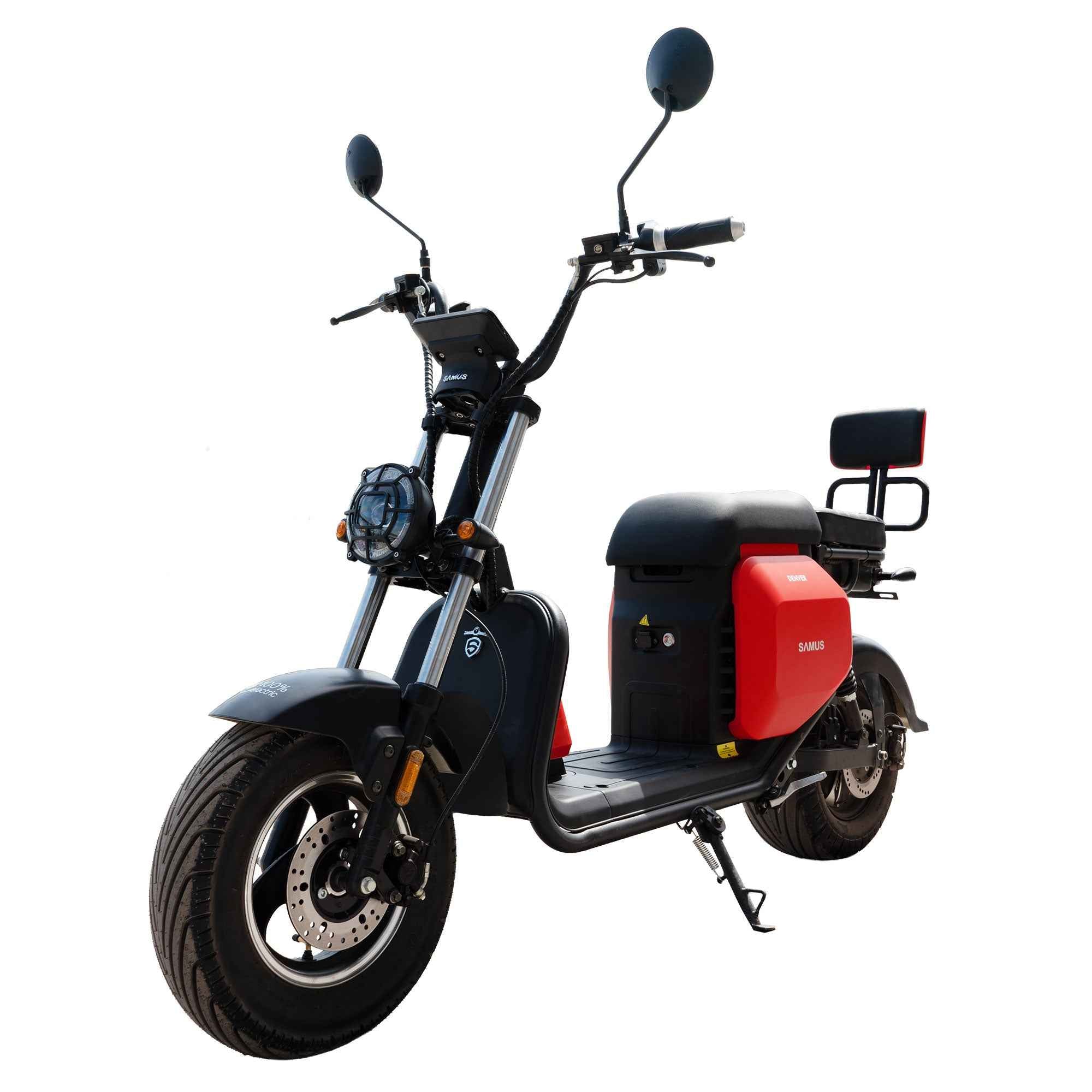 Scuter electric Samus Denver 45 Blue, Red, cu permis 45km/h