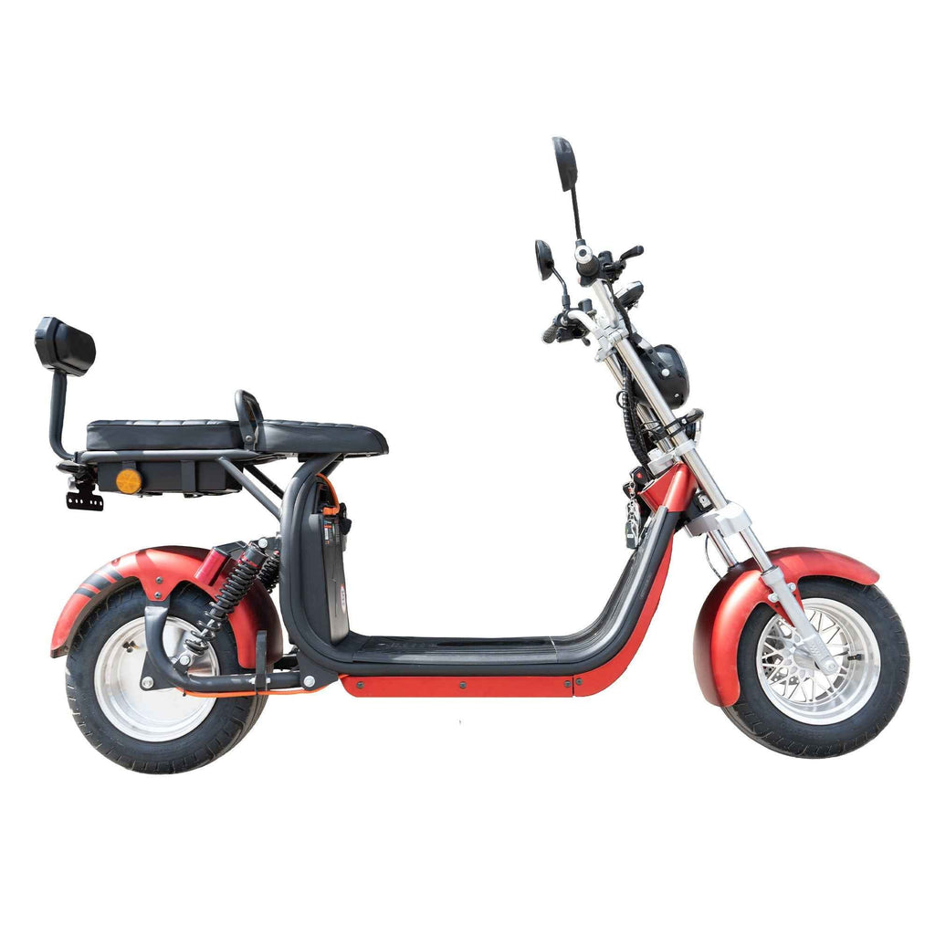 Scuter electric Samus Indiana Yellow, Red 25 km, fara permis