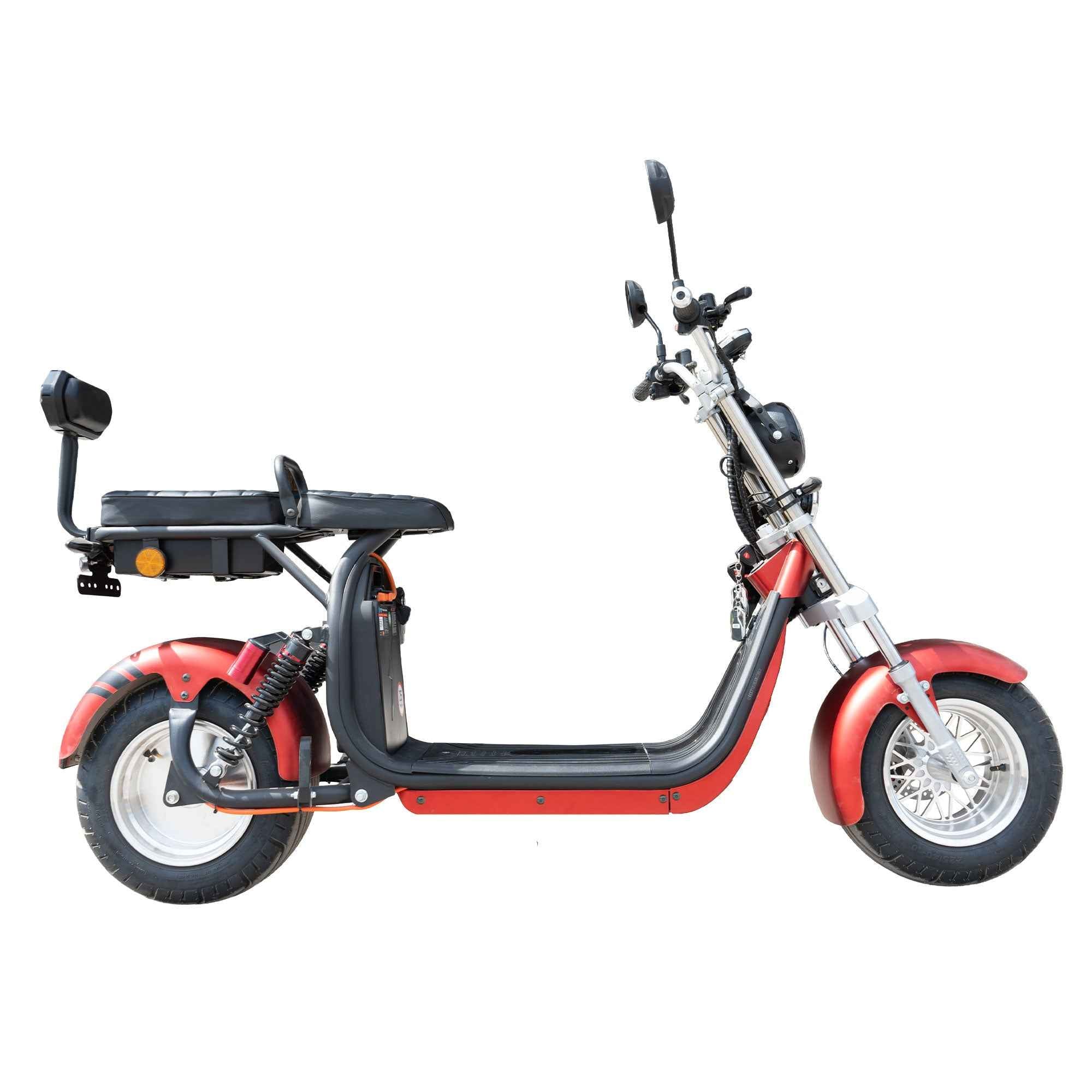 Scuter electric Samus Indiana Yellow, Red 25 km, fara permis