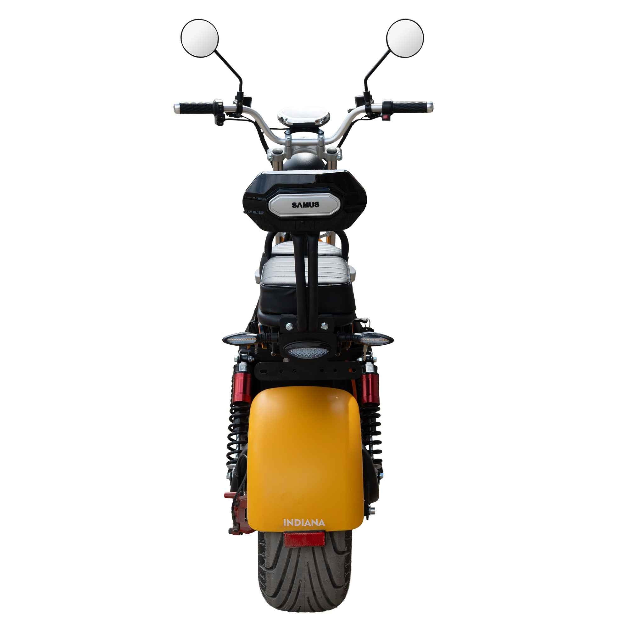 Scuter electric Samus Indiana Yellow, Red 25 km, fara permis