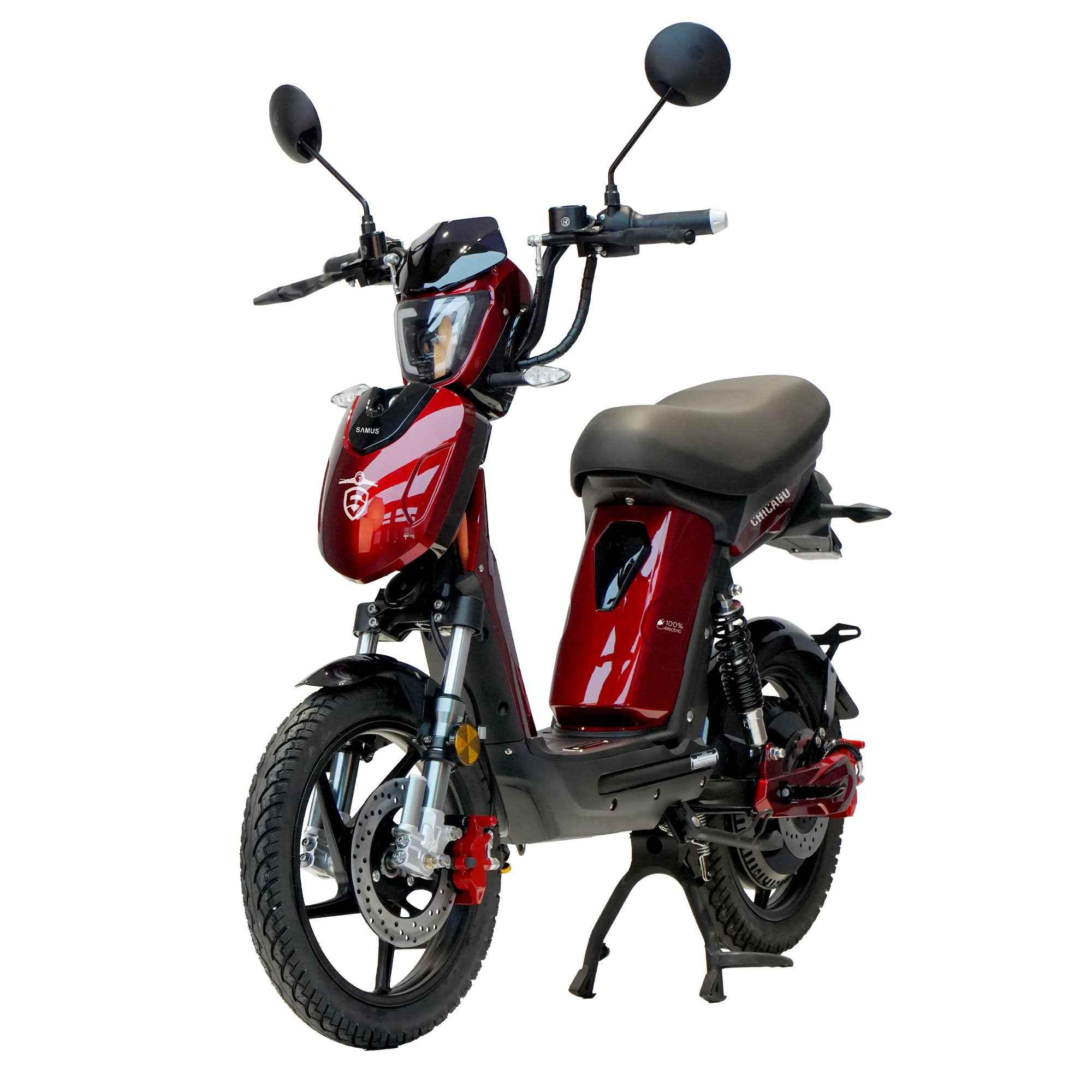 Scuter electric Samus Chicago Orange, Black, Red fara permis
