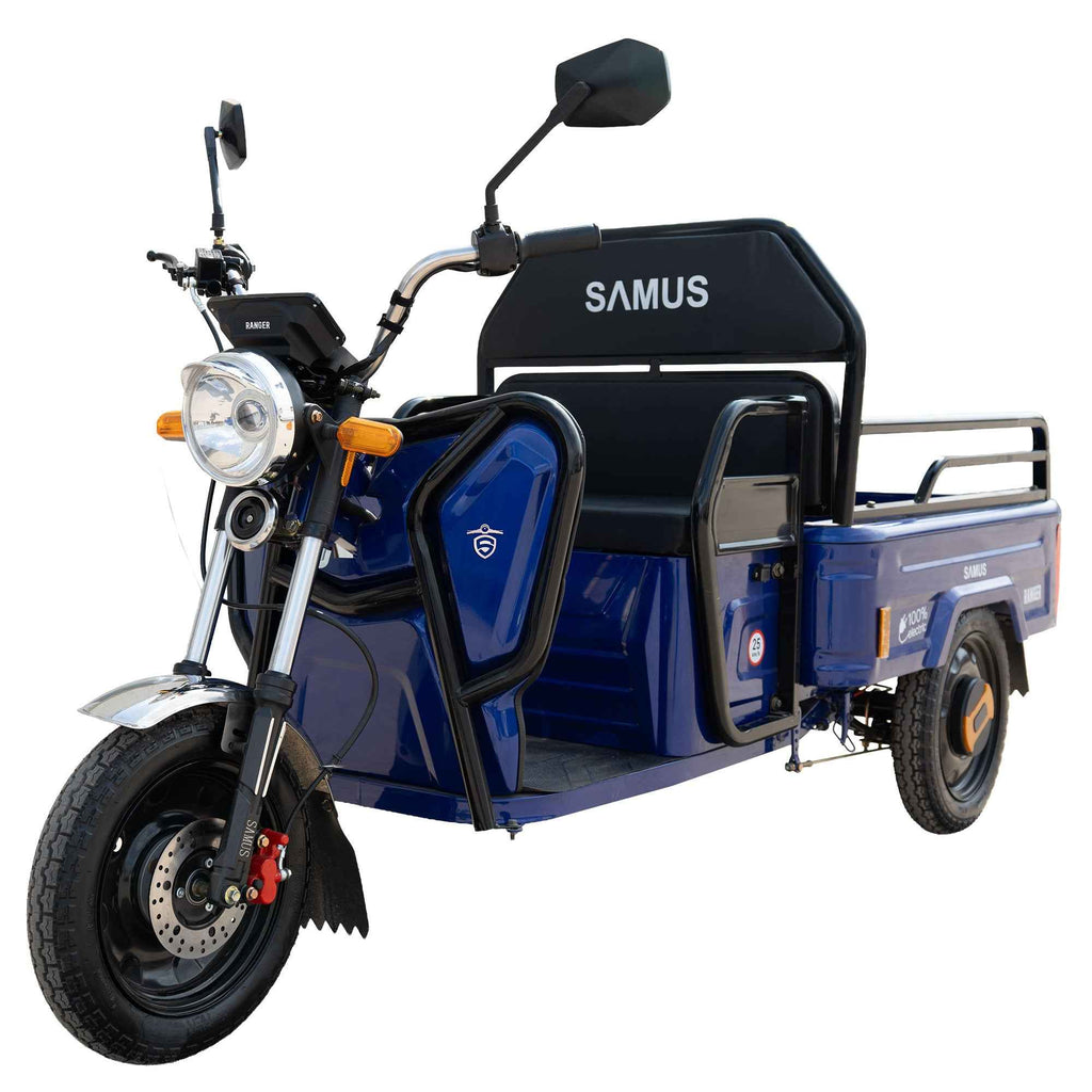 Triciclu electric cargo Samus Ranger Red, Red Dark Silver, Green, Blue,  Silver