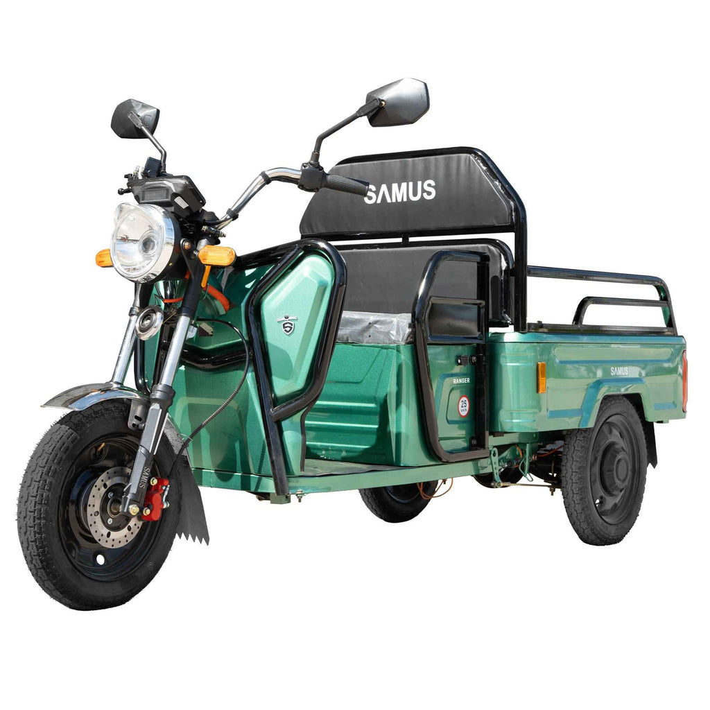 Triciclu electric cargo Samus Ranger Red, Red Dark Silver, Green, Blue,  Silver