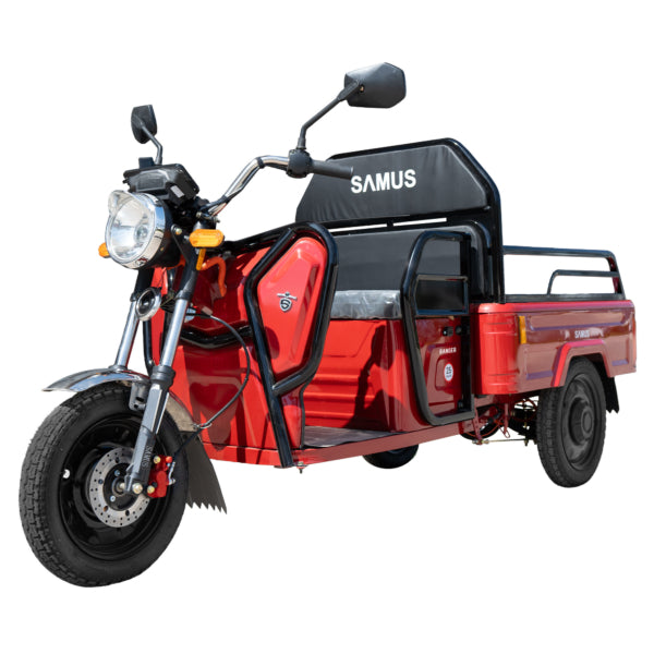 Triciclu electric cargo Samus Ranger Red, Red Dark Silver, Green, Blue,  Silver
