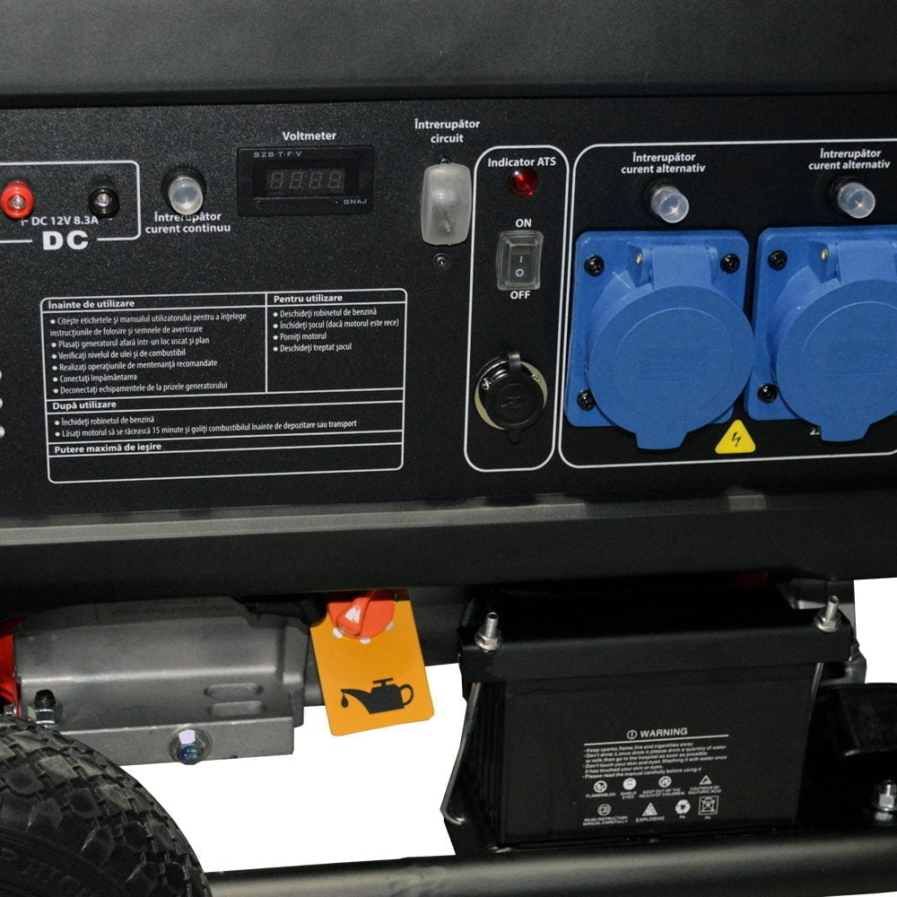Generator De Curent Rotakt ROGE8500D, 8.5 KW (Include Funcția De Automatizare – ATS), AVR, Voltmetru, Autonomie 7 Ore
