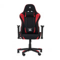 Scaun gaming X by Serioux, Torin, ajustabil, material textil, piston pe gaz, manere reglabile, baza stea cu 5 picioare, greutate maxima admisa 150Kg, perne detasabile, negru si rosu