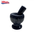 MOJAR CU PISTIL DIN MARMURA, DIA 9.5 CM, NEGRU, VANORA HOME