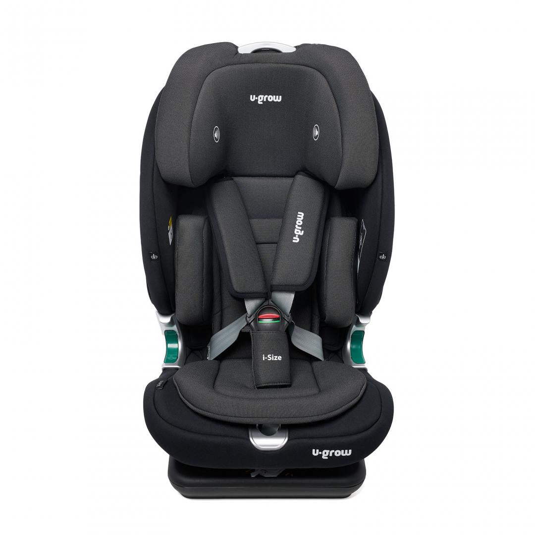 Scaun auto I-size U-Grow Goldfix Plus, isofix, 76-150 cm (9-36 kg), boxa bluetooth , negru