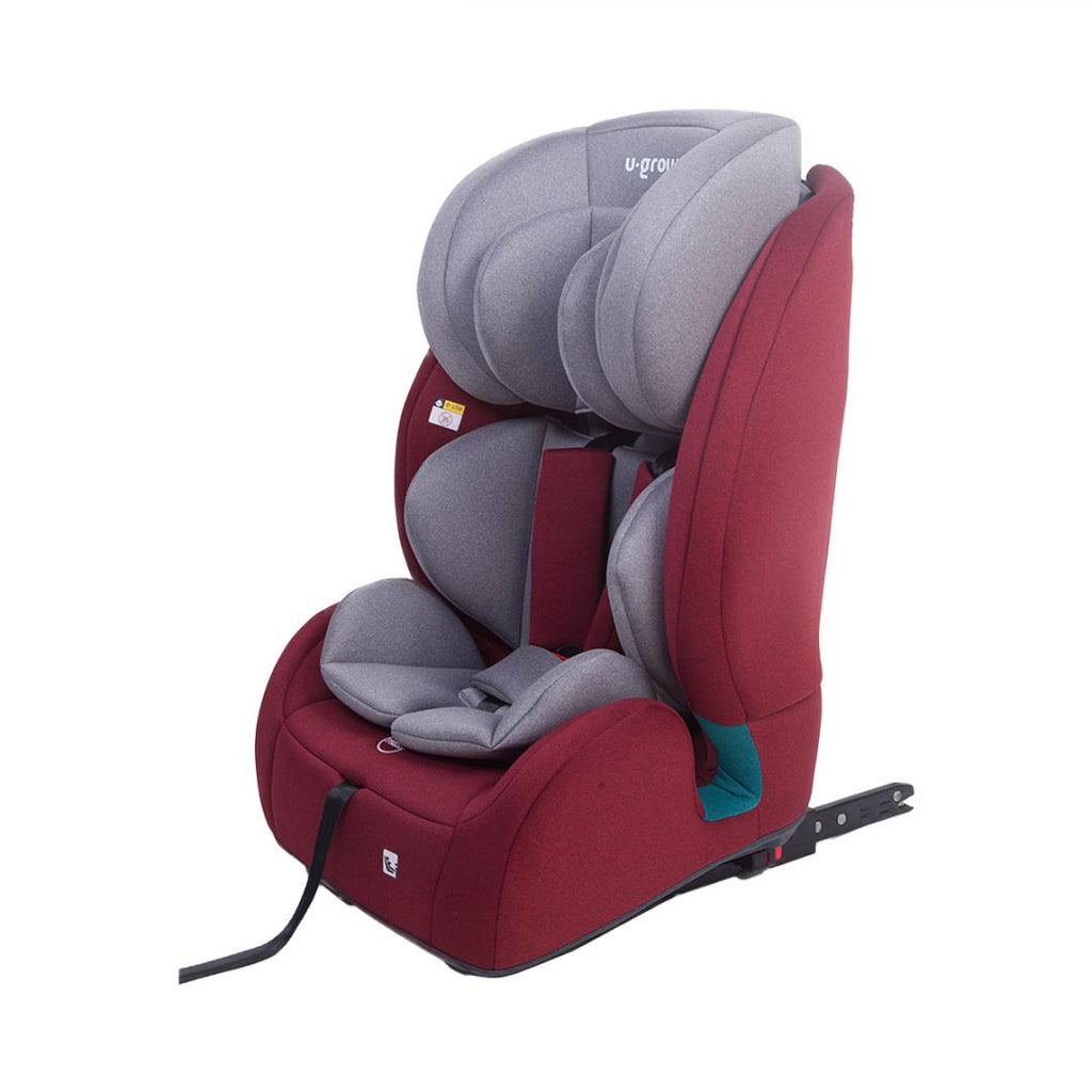 Scaun auto 76-150CM(15M-12Y), R129, isofix si top tether, rosu, U-Grow
