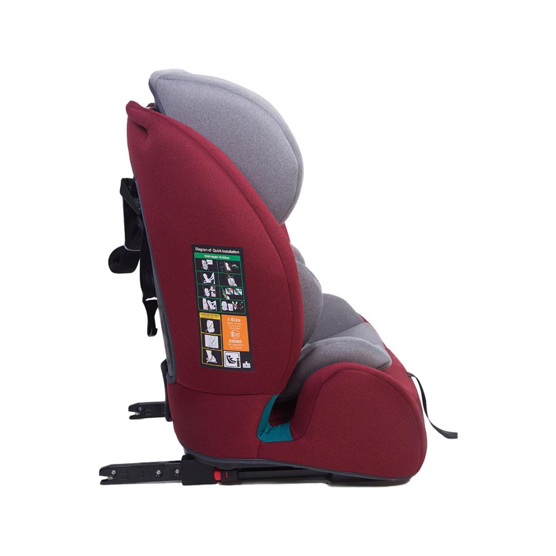 Scaun auto 76-150CM(15M-12Y), R129, isofix si top tether, rosu, U-Grow