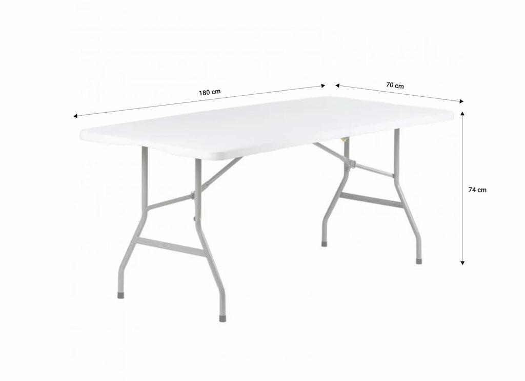 HEINNER SET MASA CU 4 SCAUNE PLASTIC PLIABILE