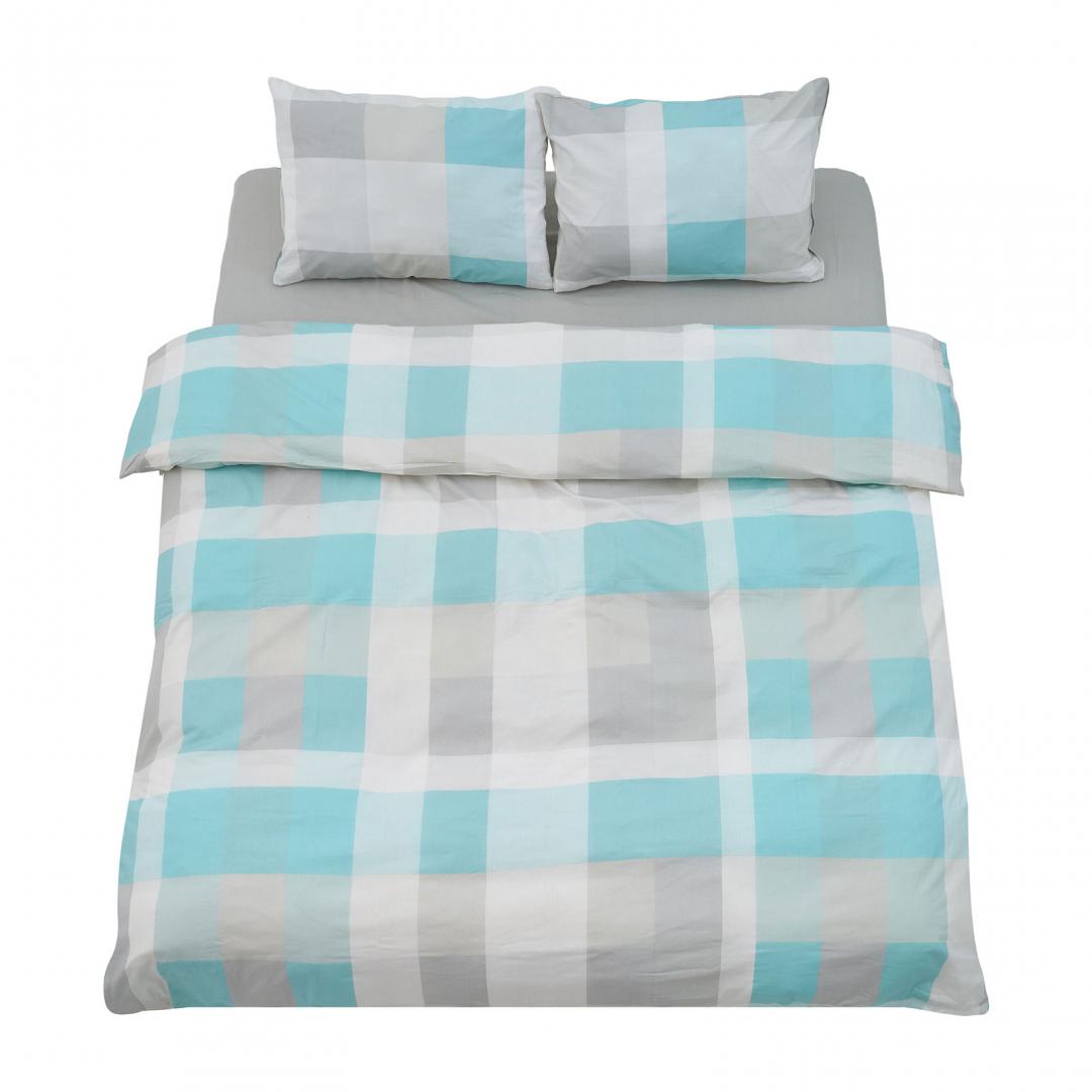 Set de pat king size bumbac,92gsm,Square