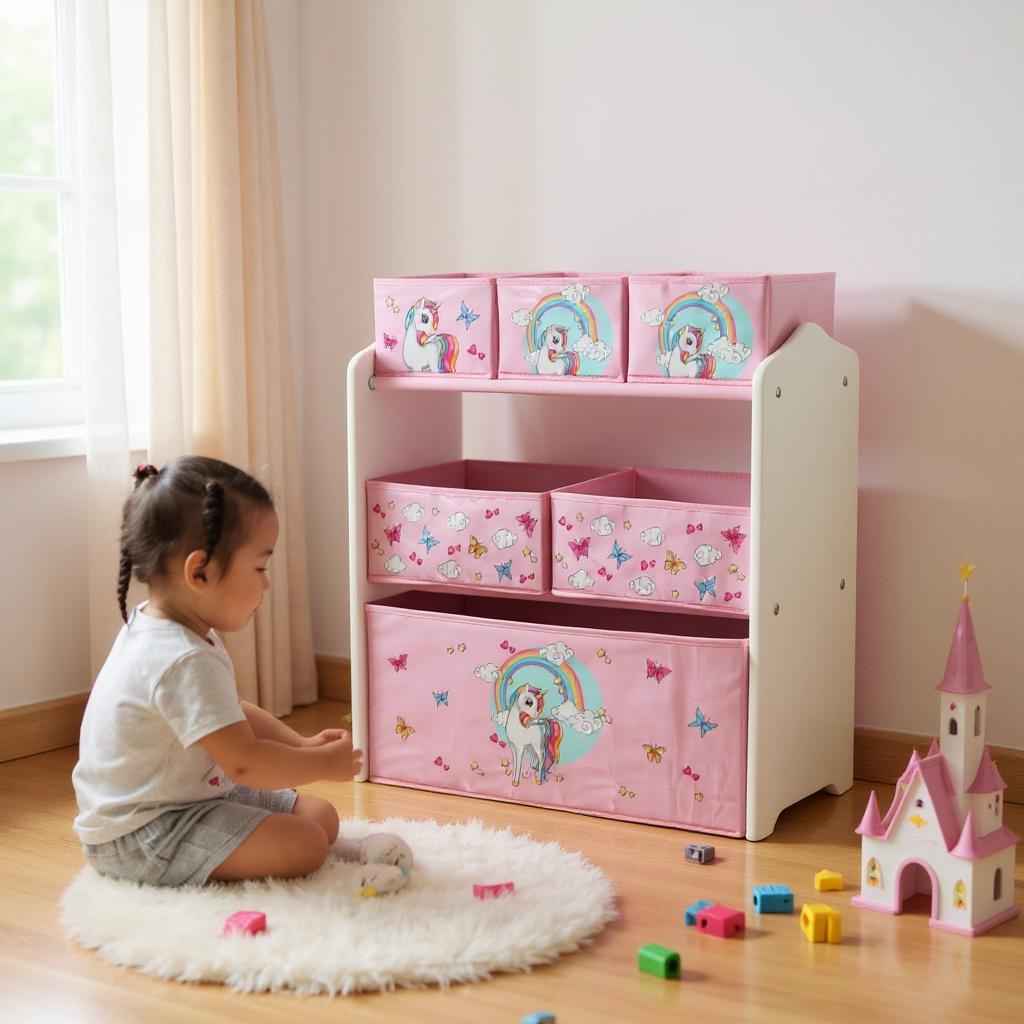 Dulap depozitare jucarii Unicorns,U-Grow