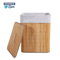 COS DE RUFE DREPTUNGHIULAR DIN BAMBUS,  40x30x60 CM, 70 L