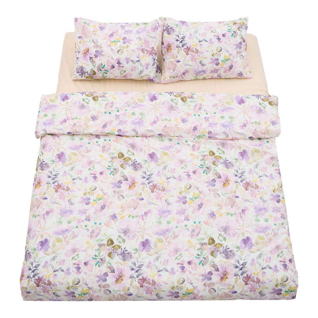 Lenjerie dubla 100% bumbac,4 piese, Alma