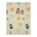 Covor de joaca pentru copii U-Grow, din spuma, pliabil, 2 fete, impermeabil, izolant, 120 x 180 x 1 cm, alfabet