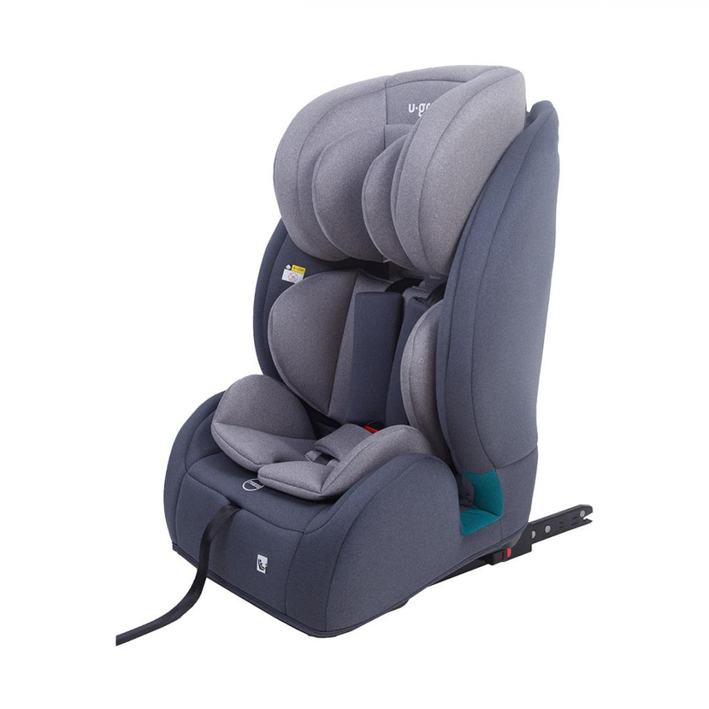 Scaun auto 76-150CM(15M-12Y), R129, isofix si top tether, gri, U-Grow