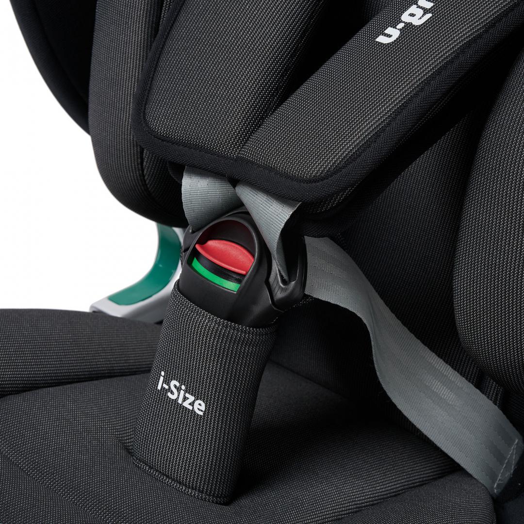 Scaun auto I-size U-Grow Goldfix Plus, isofix, 76-150 cm (9-36 kg), boxa bluetooth , negru