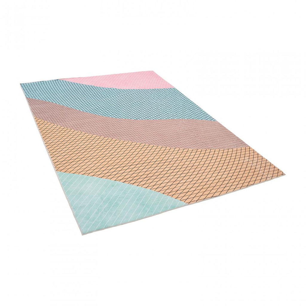 Covor printat, RAINBOW  160x230 cm, lavabil cu spate antialunecare, inaltime fir 3mm