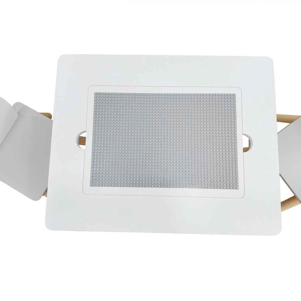 Set masuta si 2 scaune, cu spatiu de activitati, Bear, U-Grow