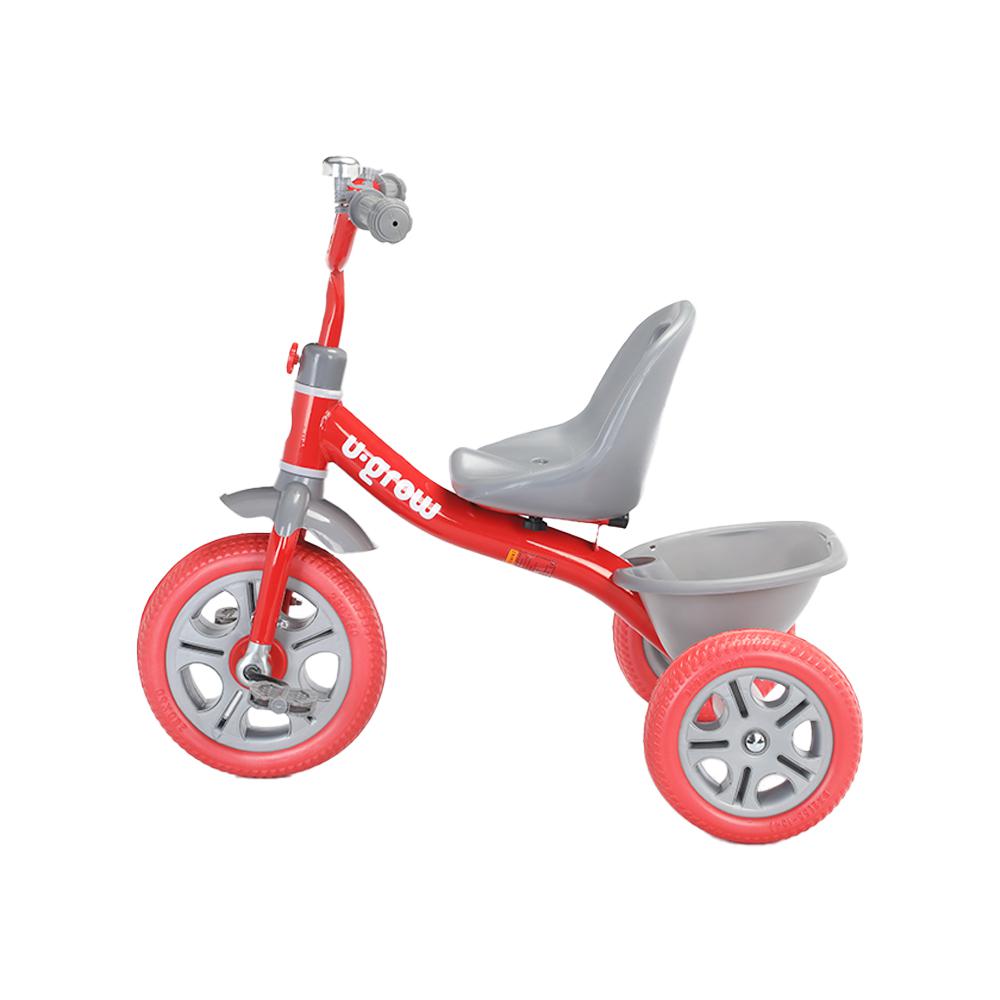 Tricicleta cu pedale, rosie, U-Grow