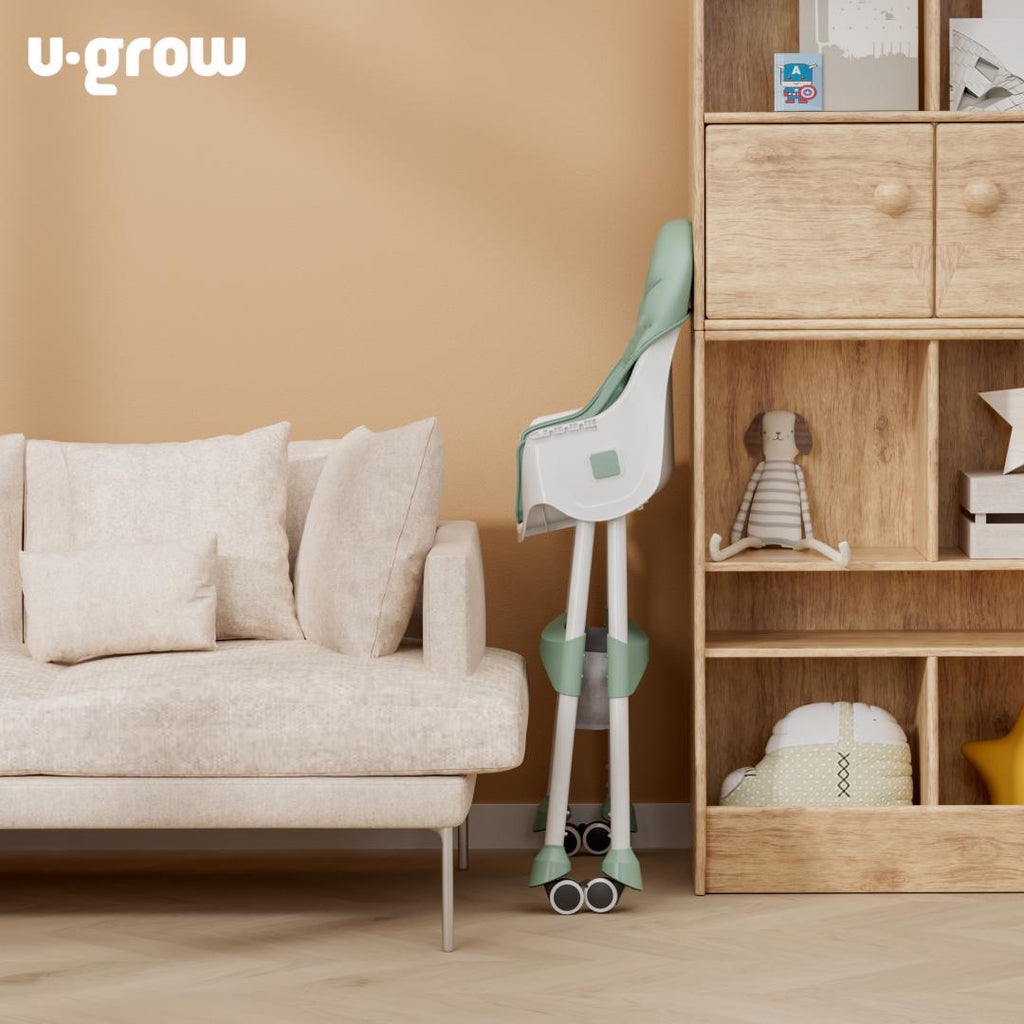Scaun de masa 2 in 1, pliabil, verde, U-Grow