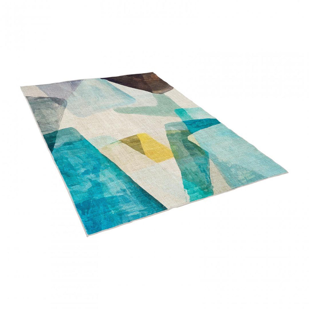 Covor printat, FOREST 160x230 cm, lavabil cu spate antialunecare, inaltime fir 3mm