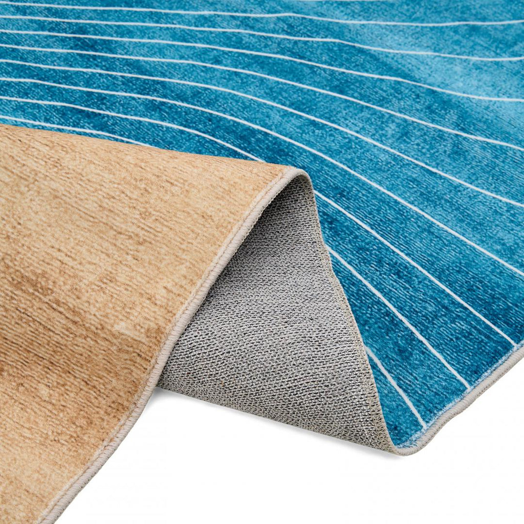 Covor printat, FLOW  160x230 cm, lavabil cu spate antialunecare, inaltime fir 3mm