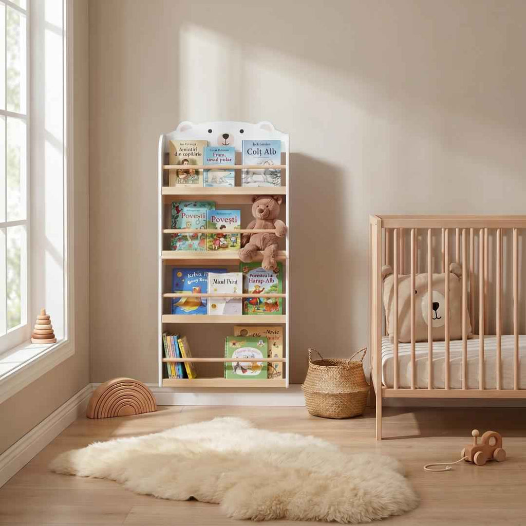 Biblioteca carti si jucarii Bear, U-Grow