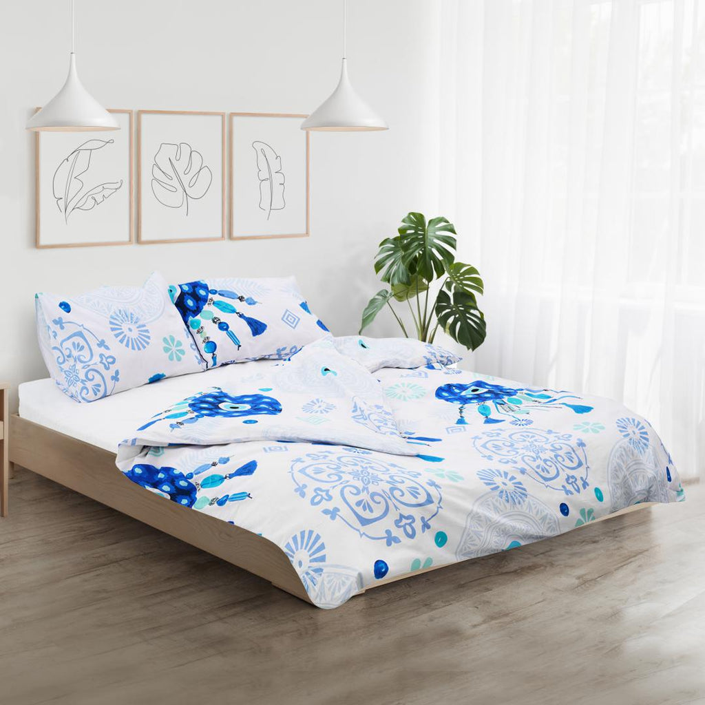 Lenjerie kingsize, bumbac,132 TC, Paros