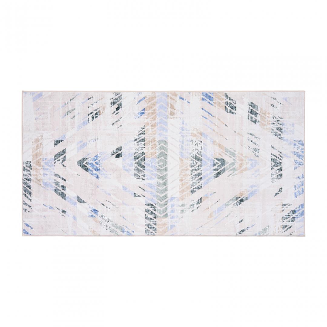 Covor printat, MABO 70x140 cm, lavabil cu spate antialunecare, inaltime fir 3mm