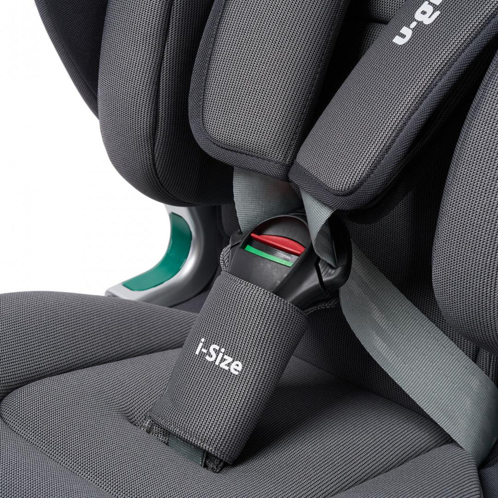 Scaun auto I-size U-Grow Goldfix Plus, isofix, 76-150 cm (9-36 kg), boxa bluetooth, gri