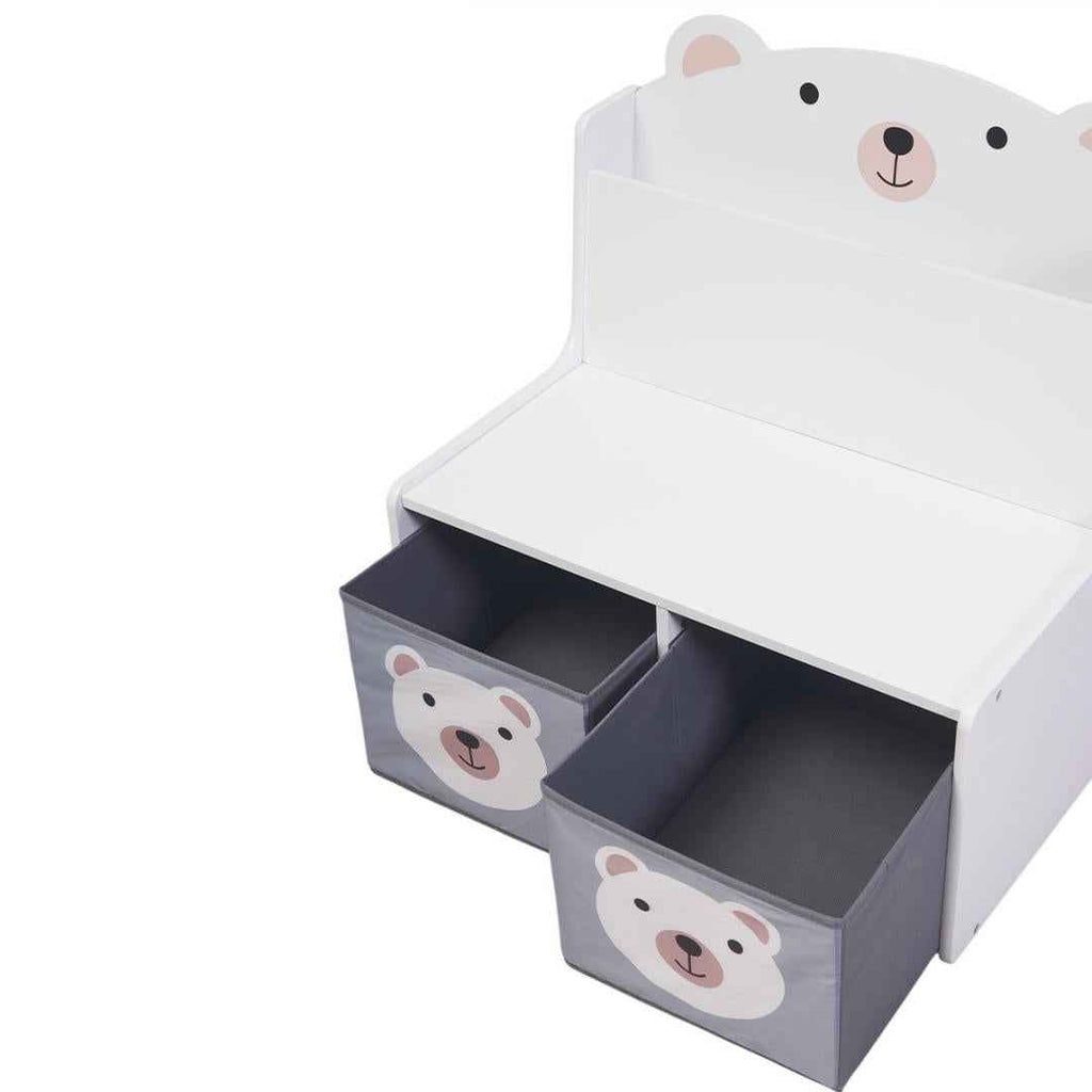 Bancuta cu spatiu de depozitare jucarii si carti Bear, U-Grow
