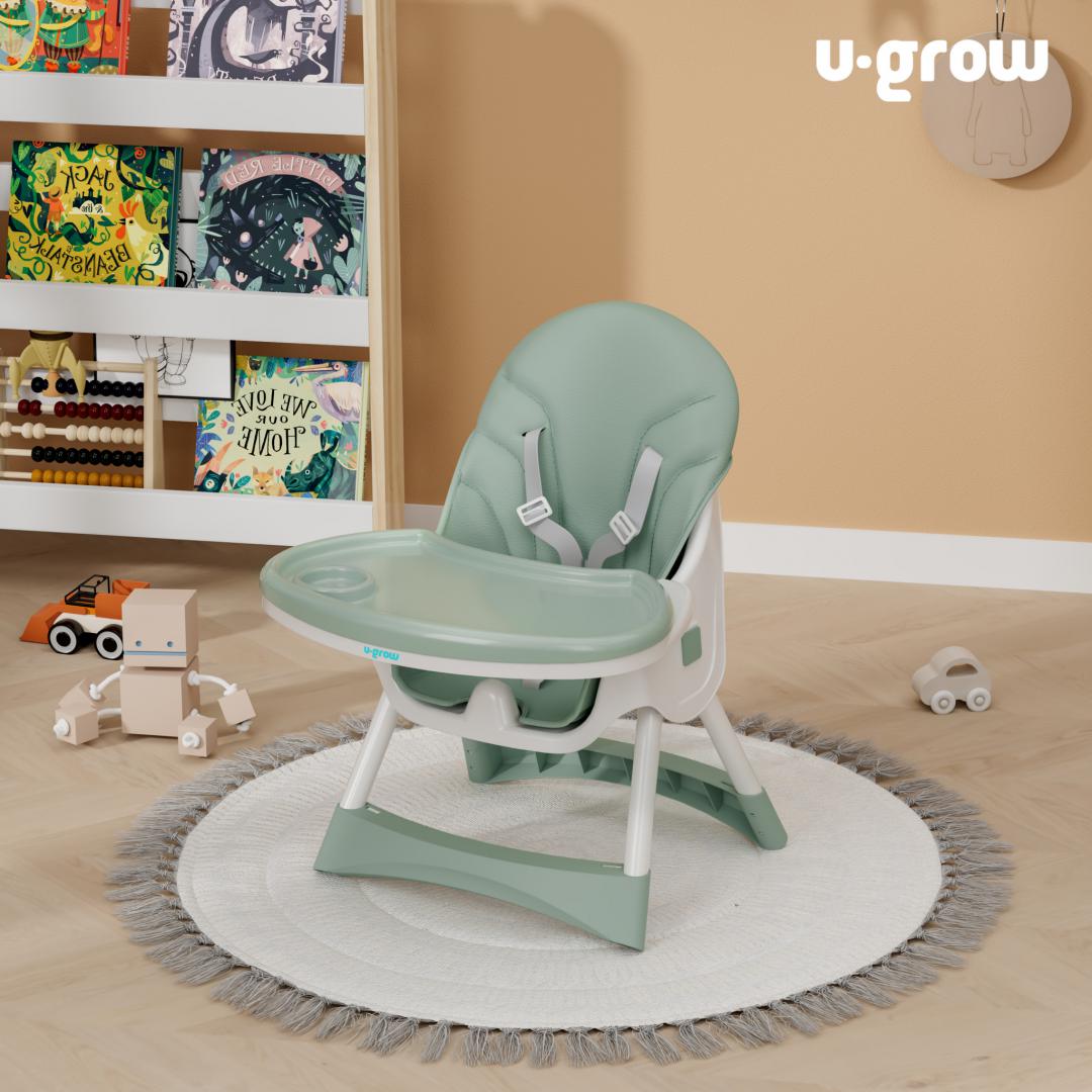 Scaun de masa 2 in 1, pliabil, verde, U-Grow