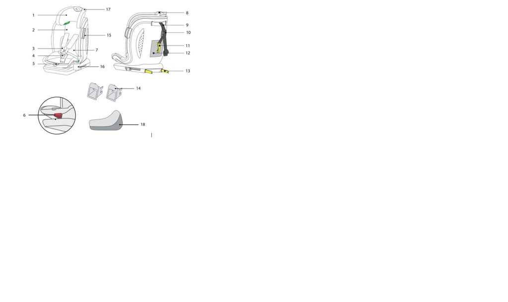 Scaun auto I-size U-Grow Goldfix Plus, isofix, 76-150 cm (9-36 kg), boxa bluetooth , negru