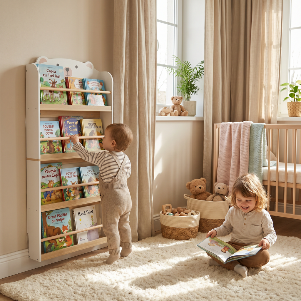 Biblioteca carti si jucarii Bear, U-Grow