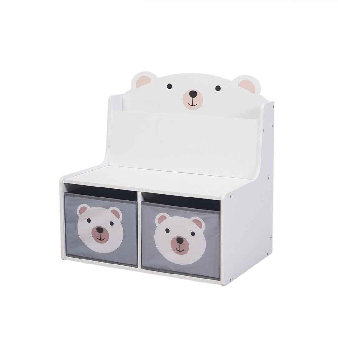 Bancuta cu spatiu de depozitare jucarii si carti Bear, U-Grow