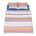 Lenjerie dubla 100% bumbac 4 piese, Polka