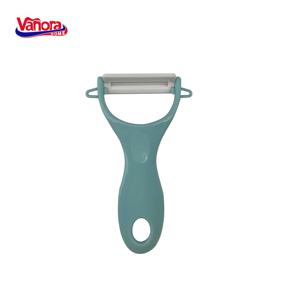 CURATATOR LEGUME CU LAMA CERAMICA, 13x7.6 CM, VANORA HOME (mix 3 culori in bax - 4 albastre, 4 roz, 4 verzi)